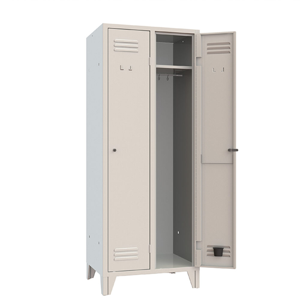XLOCKERS® - ARMADIO SPOGLIATOIO METALLICO IN ACCIAIO #2 POSTI PROFONDITÀ 33CM