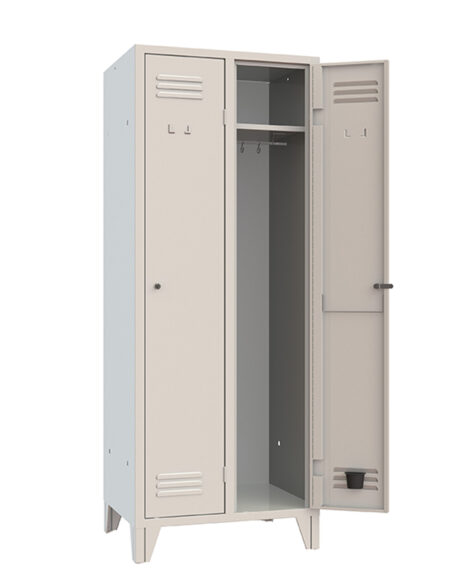 XLOCKERS® - ARMADIO SPOGLIATOIO METALLICO IN ACCIAIO #2 POSTI PROFONDITÀ 33CM