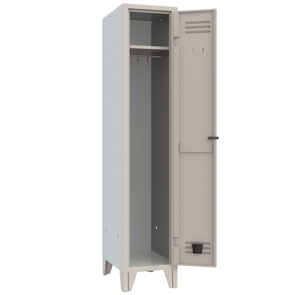 XLOCKERS® - ARMADIO SPOGLIATOIO METALLICO IN ACCIAIO #1 POSTO PROFONDITÀ 50CM