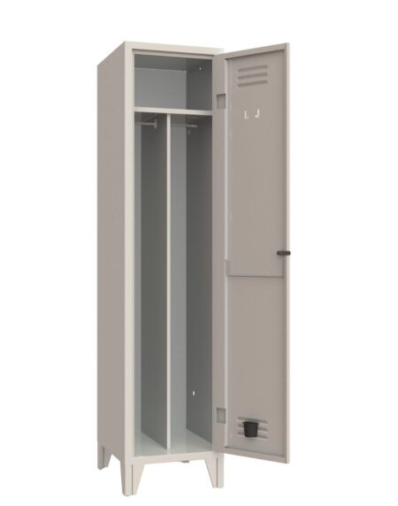 XLOCKERS® - ARMADIO SPOGLIATOIO METALLICO IN ACCIAIO #1 POSTO CON DIVISORIO PROFONDITÀ 50CM