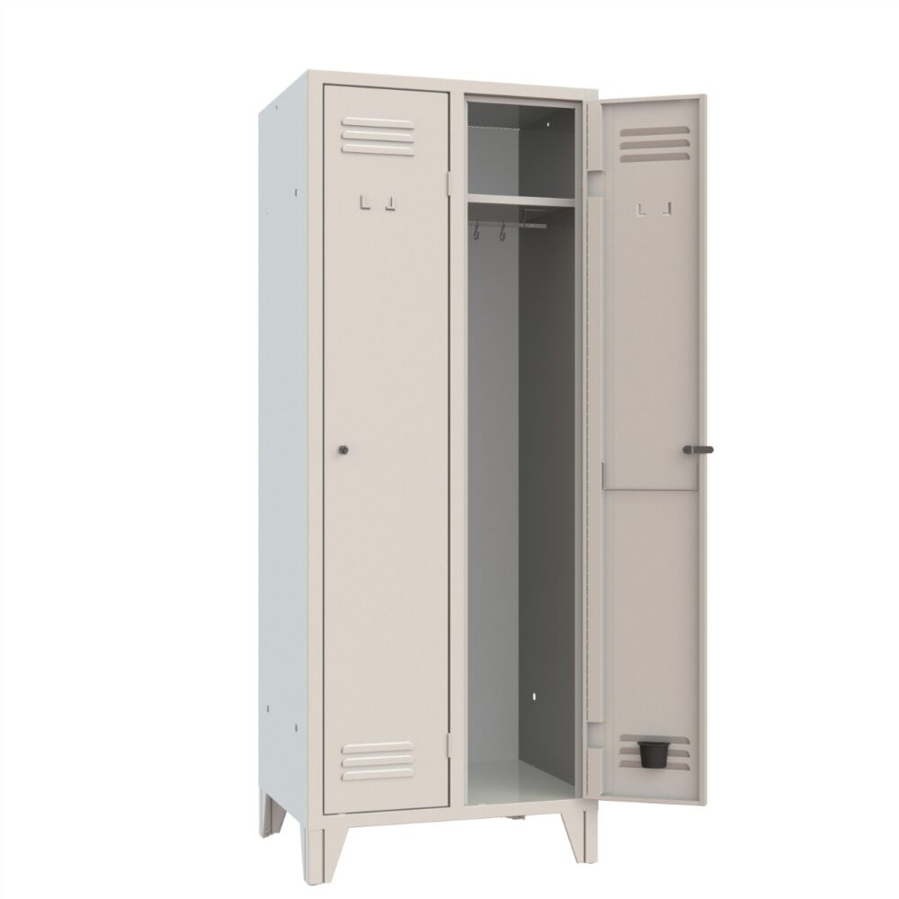 XLOCKERS® - ARMADIO SPOGLIATOIO METALLICO IN ACCIAIO #2 POSTI PROFONDITÀ 50CM