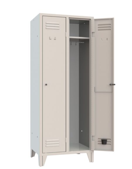 XLOCKERS® - ARMADIO SPOGLIATOIO METALLICO IN ACCIAIO #2 POSTI PROFONDITÀ 50CM