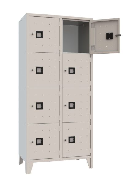 XLOCKERS® - ARMADIO CASELLARIO METALLICO IN ACCIAIO #8 POSTI DI DESIGN