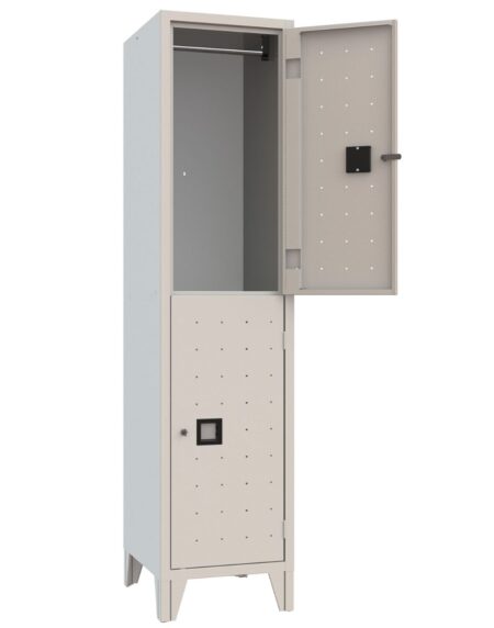 XLOCKERS® - ARMADIO SPOGLIATOIO METALLICO IN ACCIAIO #2 POSTI DI DESIGN