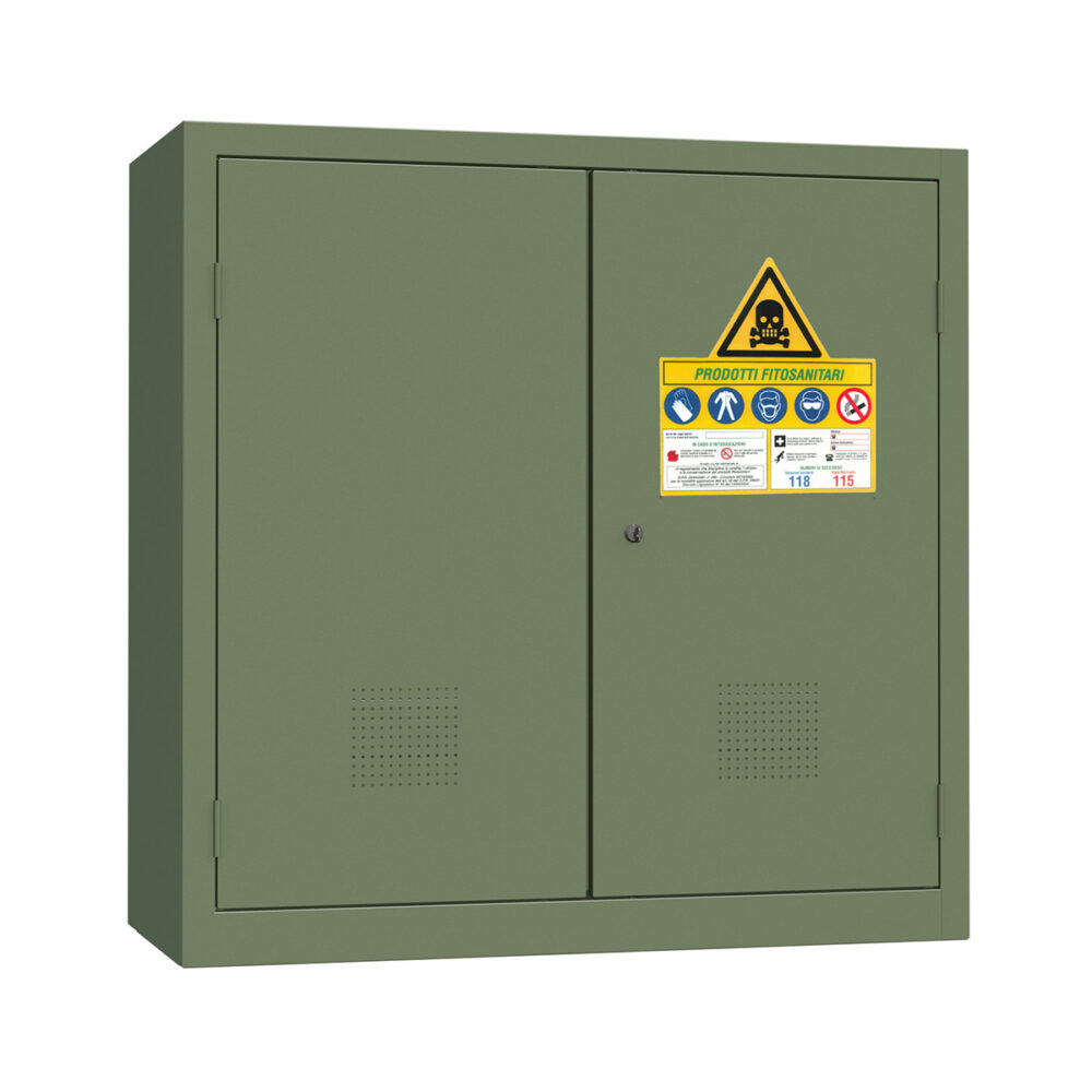 XLOCKERS® - ARMADIO METALLICO IN ACCIAIO PER IL DEPOSITO DI FITOFARMACI MONOBLOCCO BASSO