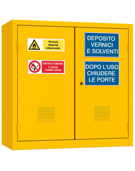 XLOCKERS® - ARMADIO METALLICO IN ACCIAIO PER IL DEPOSITO DI LIQUIDI INFIAMMABILI MONOBLOCCO BASSO